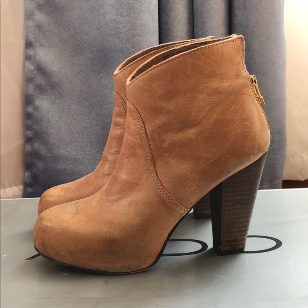 Steve Madden distressed leather booties